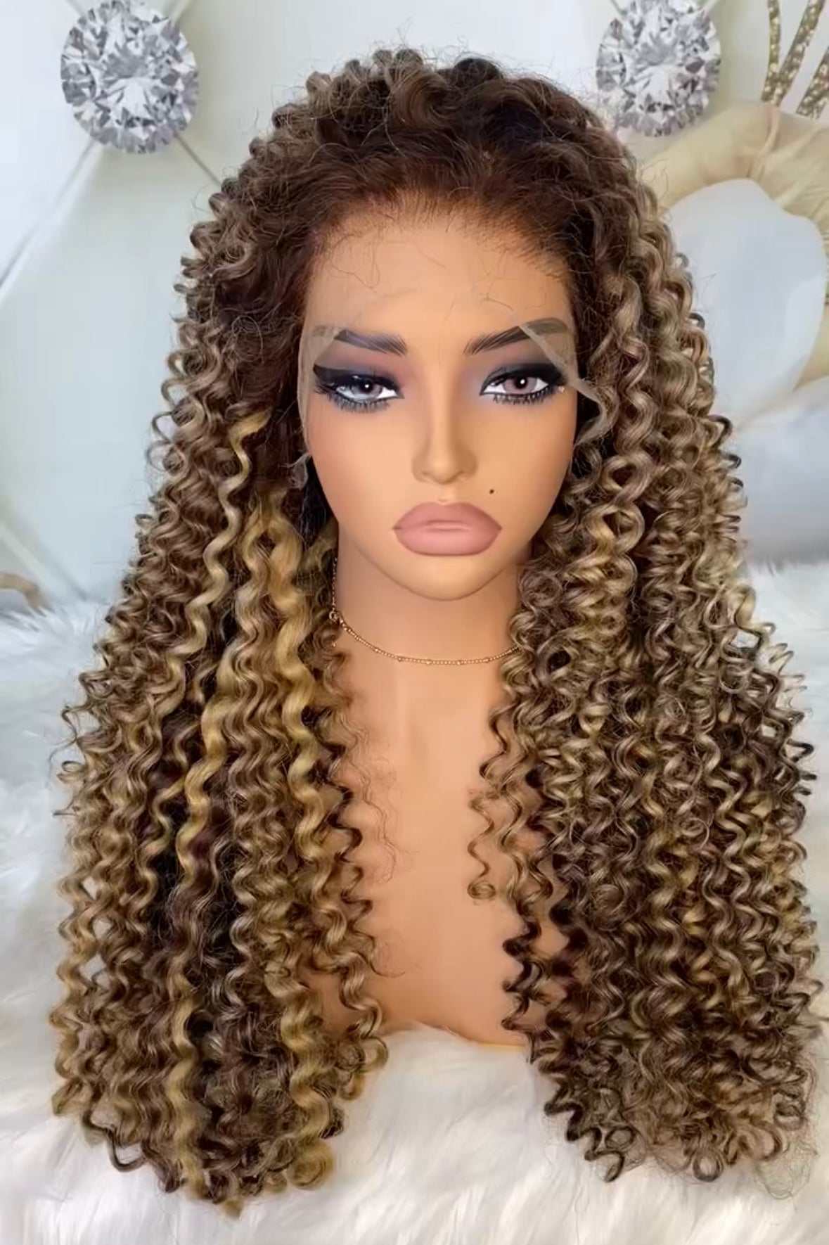 The Golden Barbie Curly Wig