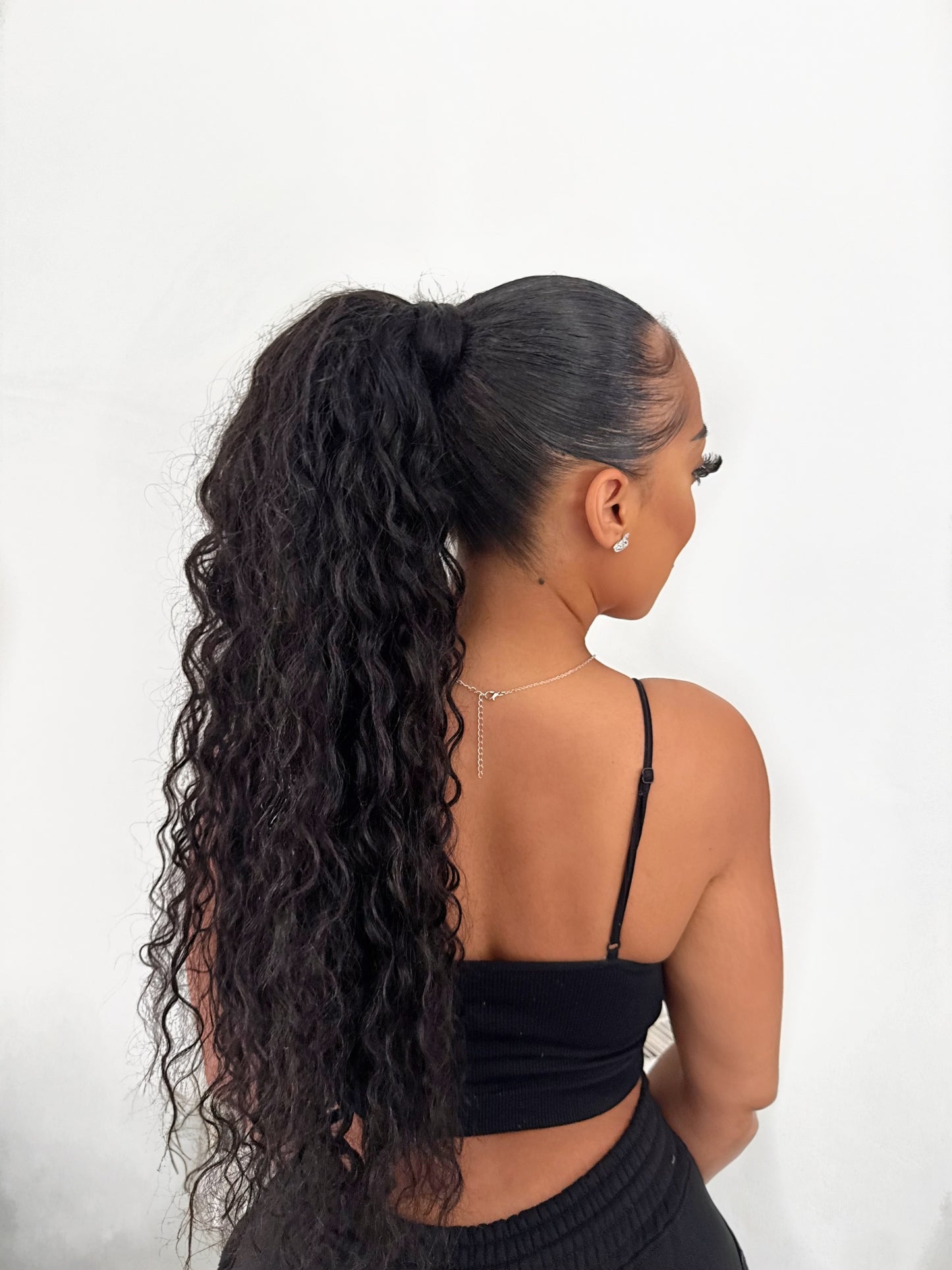 Water Loose Curly Ponytail