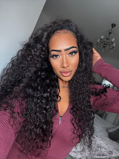 The Raw Indian Curly Half Wig