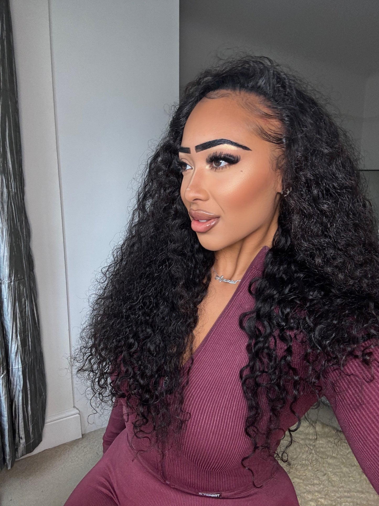 The Raw Indian Curly Half Wig