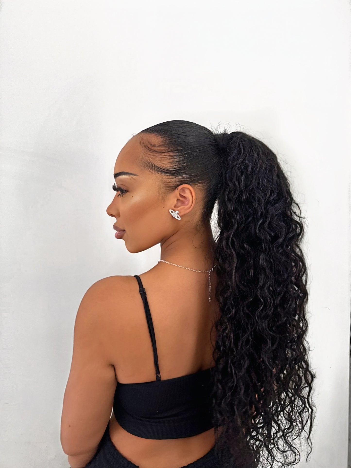 Water Loose Curly Ponytail