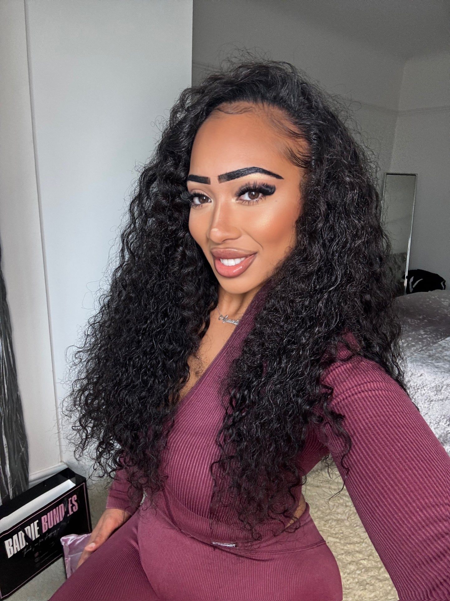 The Raw Indian Curly Half Wig