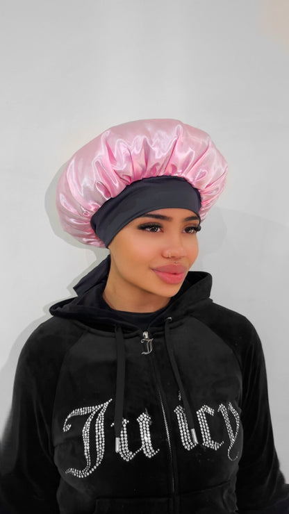 HaylesHair Monogram Reversible Satin Bonnet